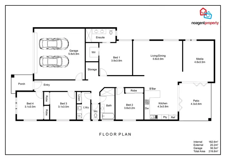 Floorplan of Homely house listing, 45 Liberty Circuit, North Lakes QLD 4509