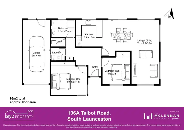 Floorplan of Homely unit listing, 106a Talbot Road, South Launceston TAS 7249