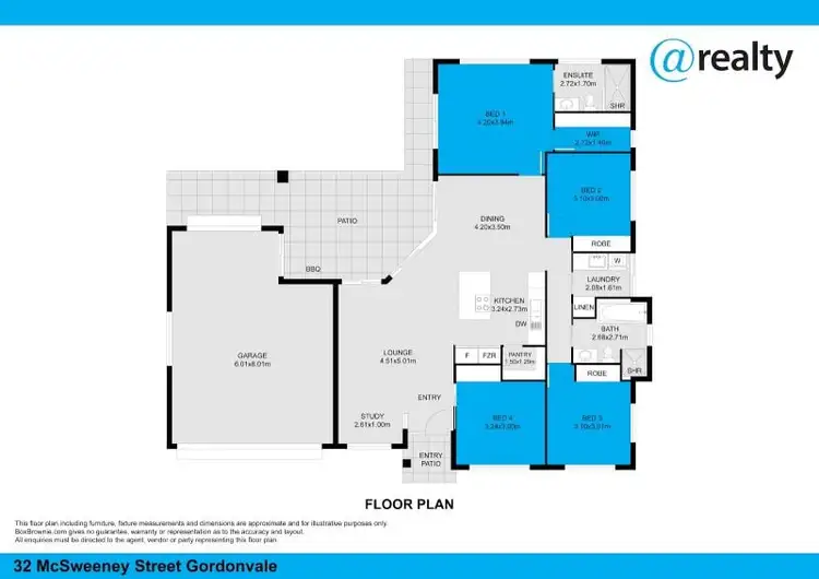 Floorplan of Homely house listing, 32 McSweeney Crescent, Gordonvale QLD 4865