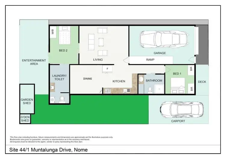 Floorplan of Homely house listing, Site 44/1 Muntalunga Drive, Nome QLD 4816