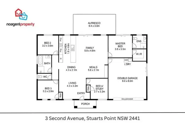 Floorplan of Homely house listing, 3 Second Avenue, Stuarts Point NSW 2441