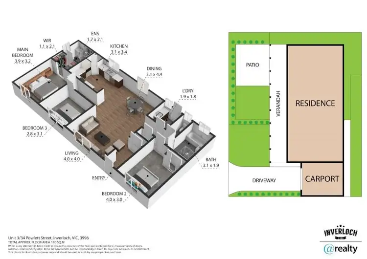 Floorplan of Homely house listing, 3/34 Powlett Street, Inverloch VIC 3996