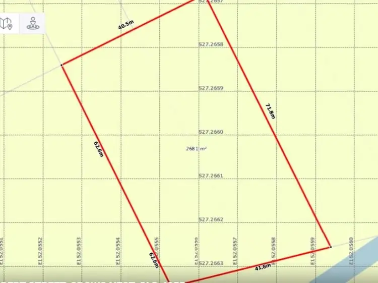 Floorplan of Homely land listing, 50 Albert Street, Crows Nest QLD 4355