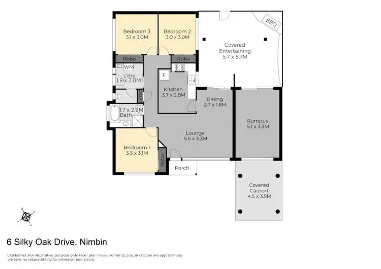 Floorplan of Homely house listing, 6 Silky Oak Drive, Nimbin NSW 2480