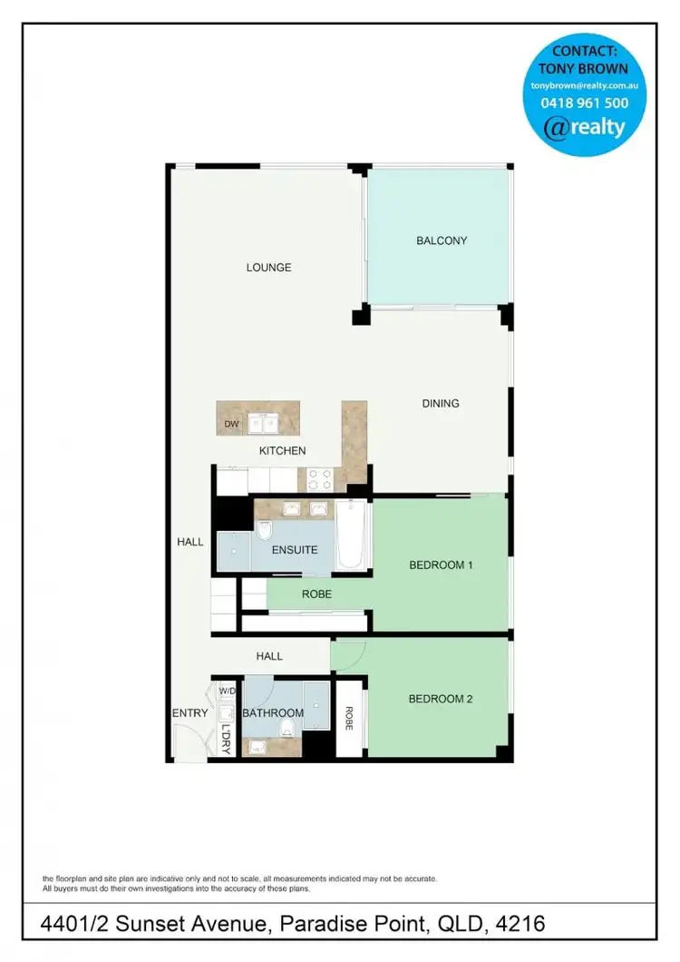 Floorplan of Homely unit listing, 4401/2 Sunset Avenue, Paradise Point QLD 4216