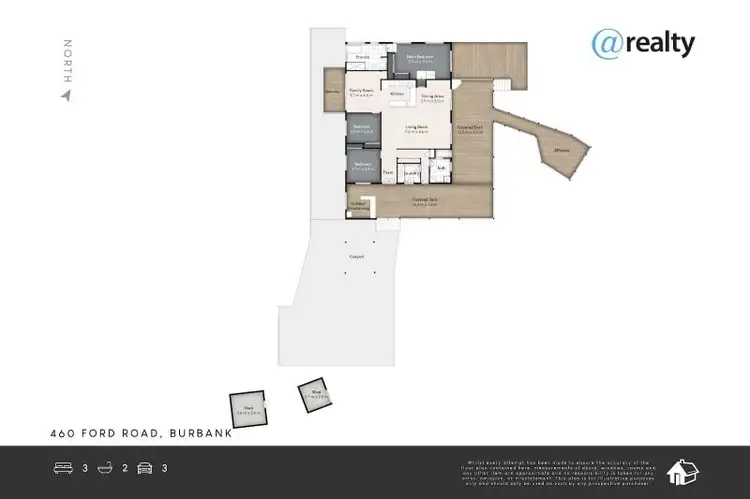 Floorplan of Homely rural property listing, 460 Ford Road, Burbank QLD 4156