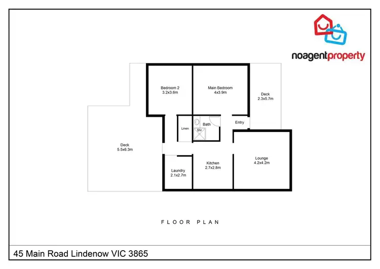 Floorplan of Homely house listing, 45 Main Road, Lindenow VIC 3865