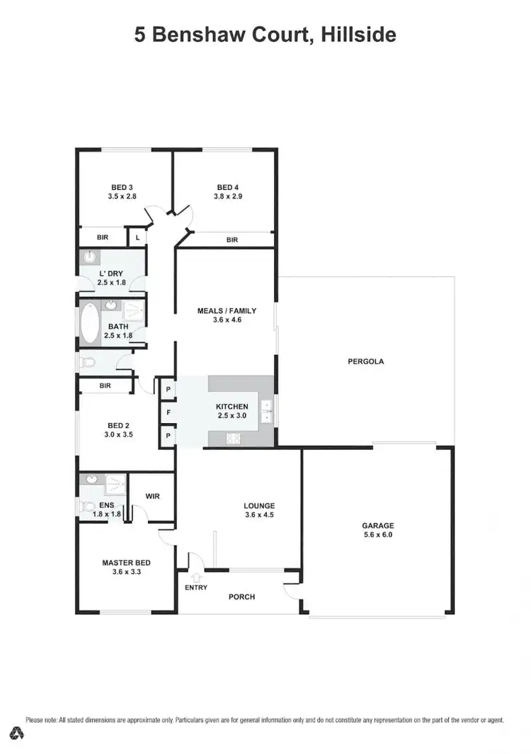Floorplan of Homely house listing, 5 Benshaw Court, Hillside VIC 3037