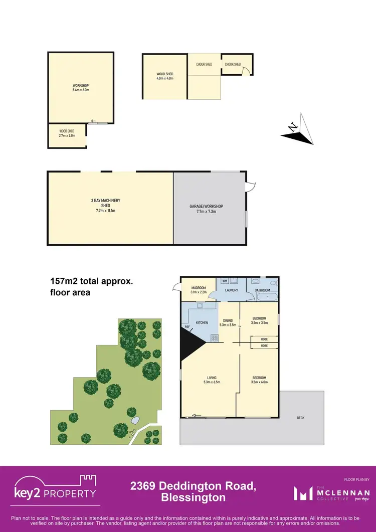 Floorplan of Homely rural property listing, 2369 Deddington Road, Blessington TAS 7212