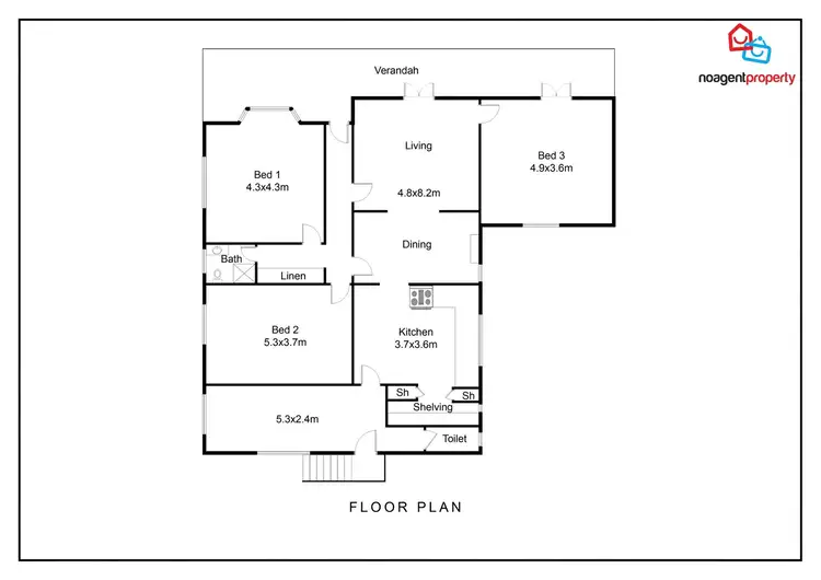 Floorplan of Homely rural property listing, 325 Toorawandi Road, Ulamambri NSW 2357