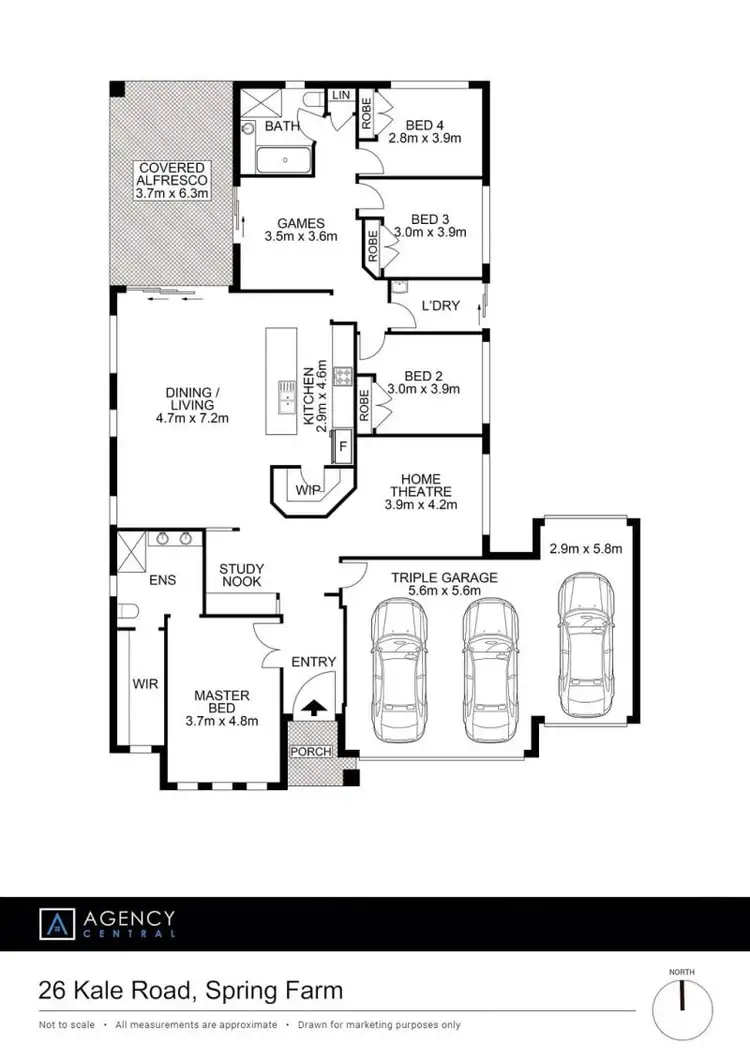 Floorplan of Homely house listing, 26 Kale Road, Spring Farm NSW 2570