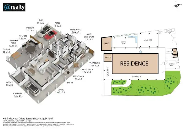 Floorplan of Homely house listing, 61 Endeavour Drive, Banksia Beach QLD 4507