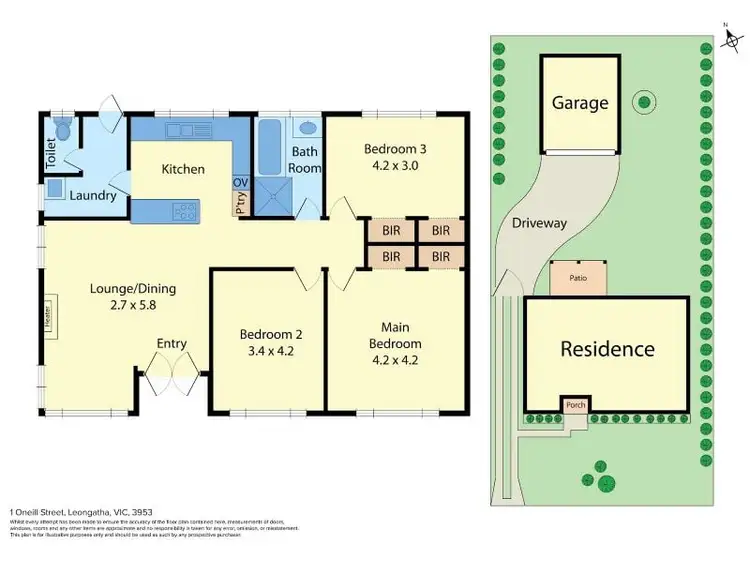 Floorplan of Homely house listing, 1 Oneill Street, Leongatha VIC 3953