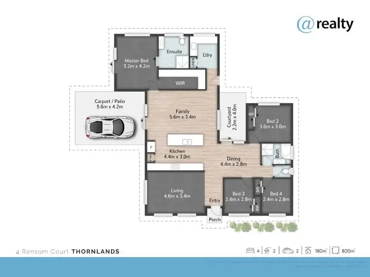 Floorplan of Homely house listing, 4 Ransom Court, Thornlands QLD 4164