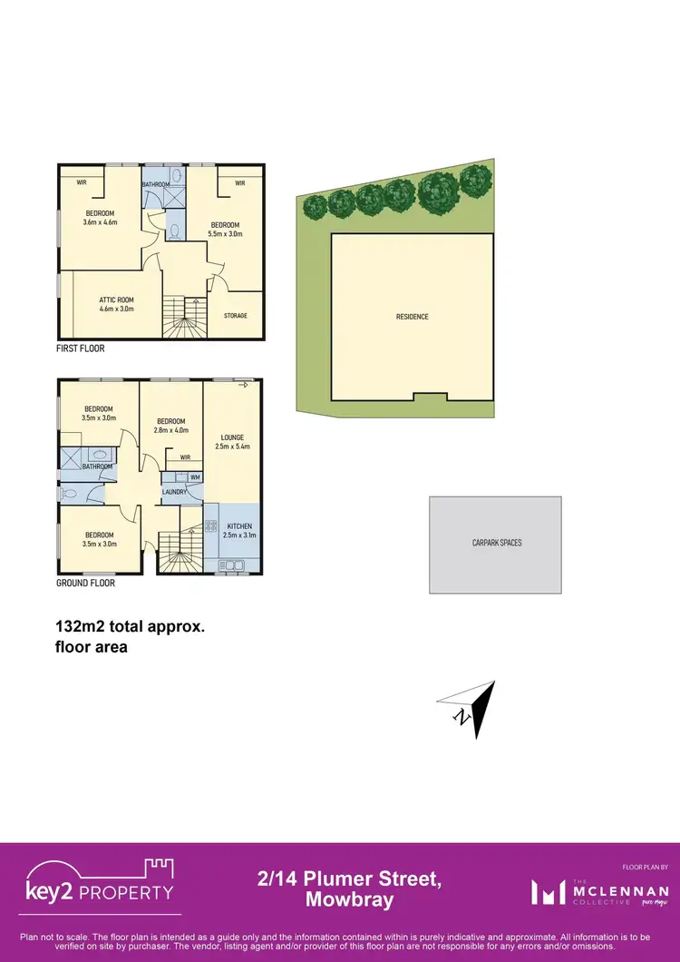 Floorplan of Homely townhouse listing, 2/14 Plumer Street, Mowbray TAS 7248