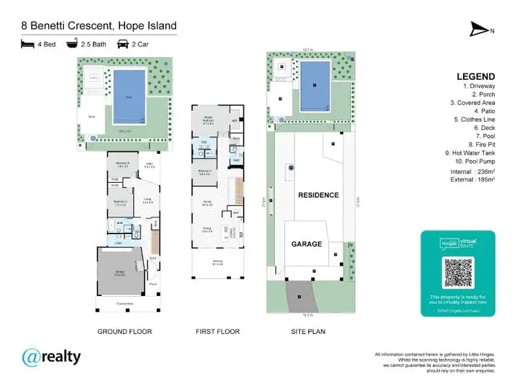 Floorplan of Homely house listing, 8 Benetti Crescent, Hope Island QLD 4212