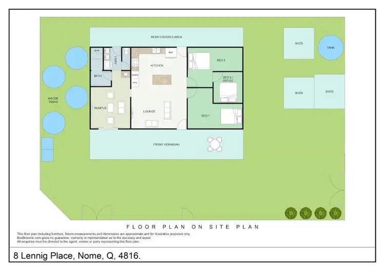 Floorplan of Homely house listing, 8 Lennig Place, Nome QLD 4816