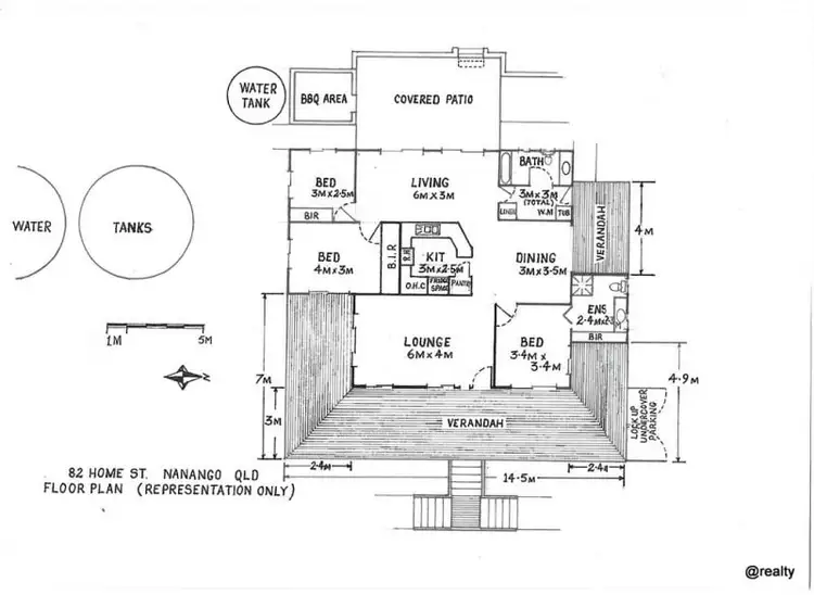 Floorplan of Homely rural property listing, 82 Home Street, Nanango QLD 4615