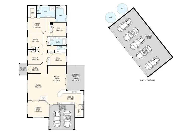 Floorplan of Homely rural property listing, 48 Breens Rd, Eukey QLD 4380