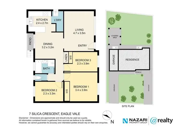 Floorplan of Homely house listing, 7 Silica Crescent, Eagle Vale NSW 2558