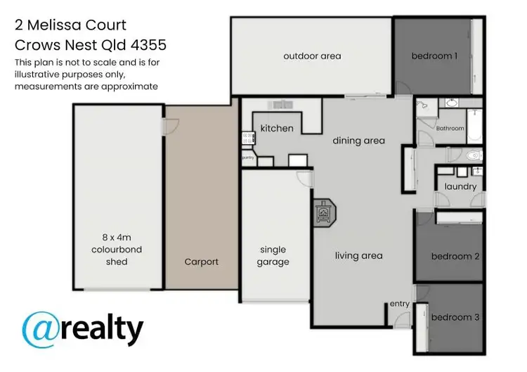 Floorplan of Homely house listing, 2 Melissa Court, Crows Nest QLD 4355