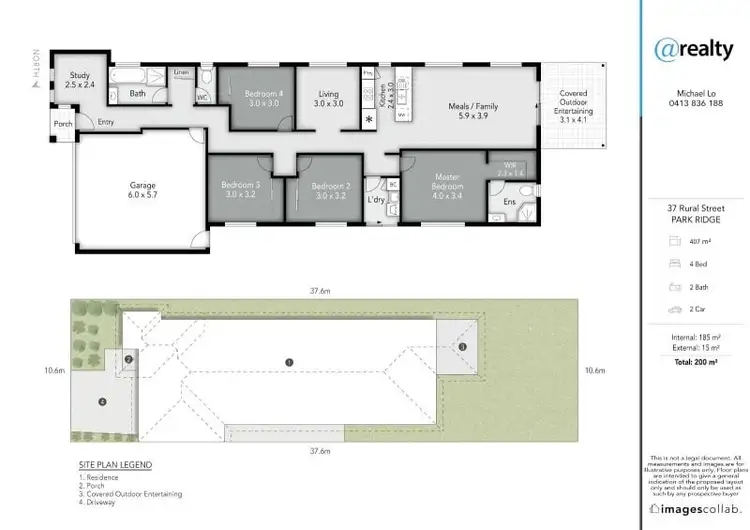 Floorplan of Homely house listing, 37 Rural Street, Park Ridge QLD 4125