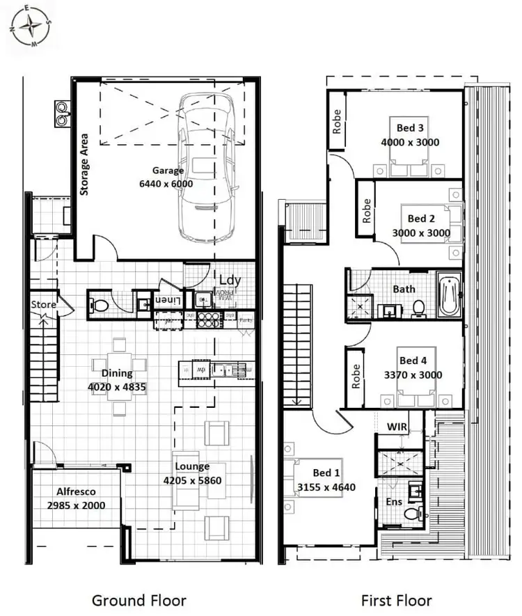 Floorplan of Homely terrace listing, 18 Harmony Boulevard, Palmview QLD 4553