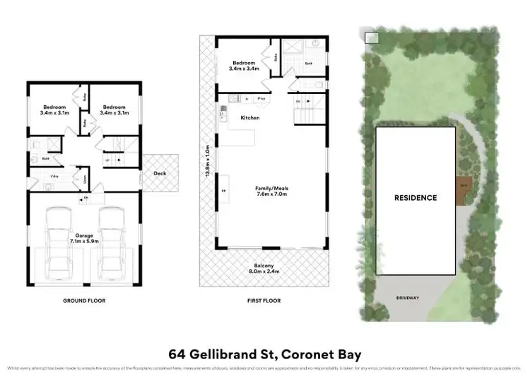 Floorplan of Homely house listing, 64 Gellibrand Street, Coronet Bay VIC 3984