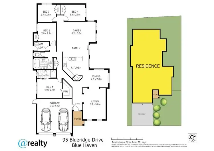Floorplan of Homely house listing, 95 Blueridge Drive, Blue Haven NSW 2262