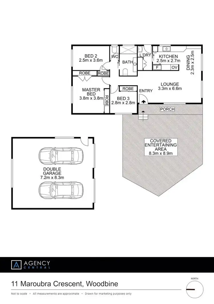 Floorplan of Homely house listing, 11 Maroubra Crescent, Woodbine NSW 2560