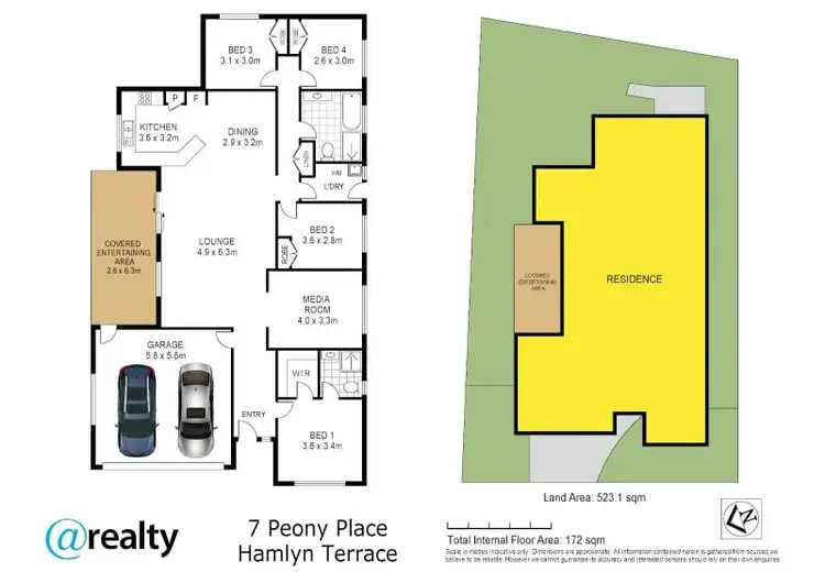 Floorplan of Homely house listing, 7 Peony Place, Hamlyn Terrace NSW 2259