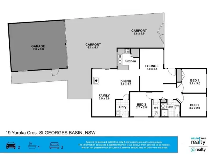 Floorplan of Homely house listing, 19 Yuroka Crescent, St Georges Basin NSW 2540