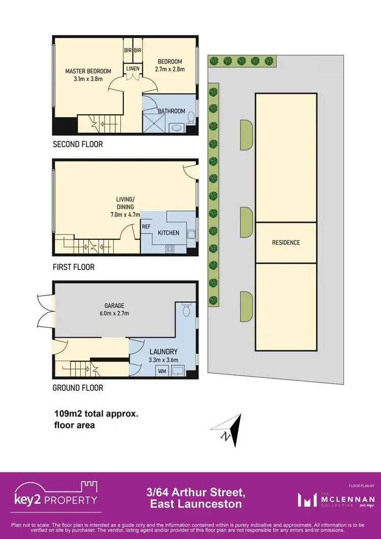 Floorplan of Homely unit listing, 3/64 Arthur Street, East Launceston TAS 7250
