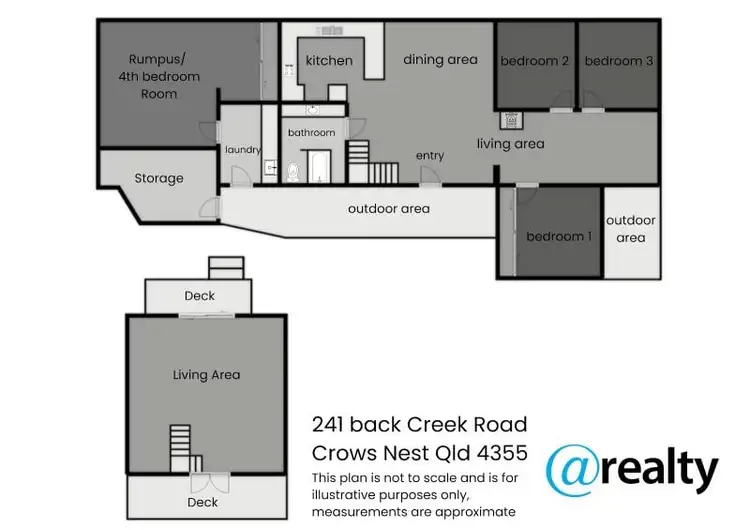 Floorplan of Homely rural property listing, 421 Back Crk Rd, Crows Nest QLD 4355