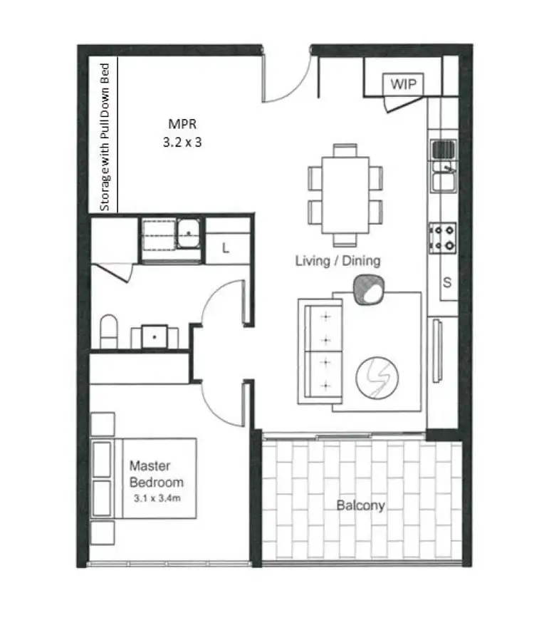 Floorplan of Homely apartment listing, 604/6 Land Street, Toowong QLD 4066