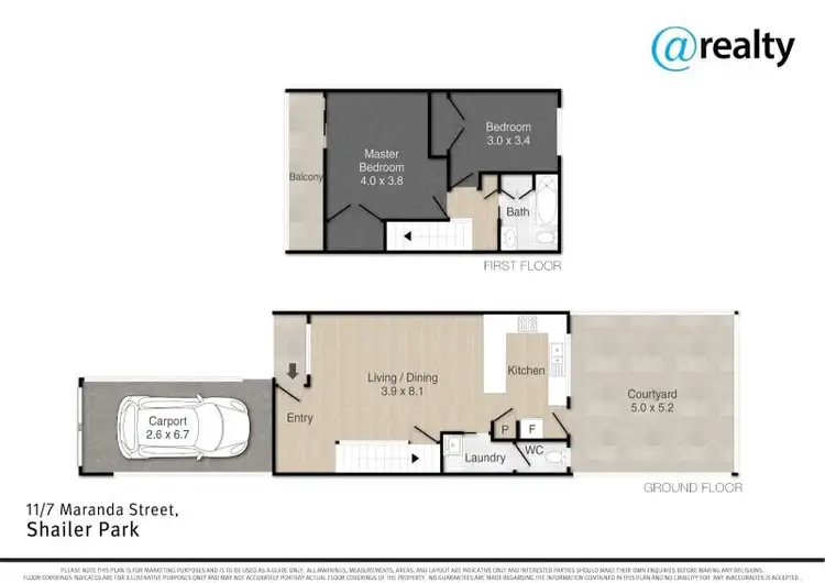 Floorplan of Homely townhouse listing, 11/7 Maranda Street, Shailer Park QLD 4128