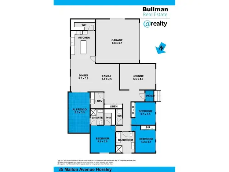 Floorplan of Homely house listing, 35 Mallon Avenue, Horsley NSW 2530