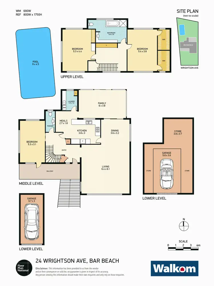 Floorplan of Homely house listing, 24 Wrightson Avenue, Bar Beach NSW 2300