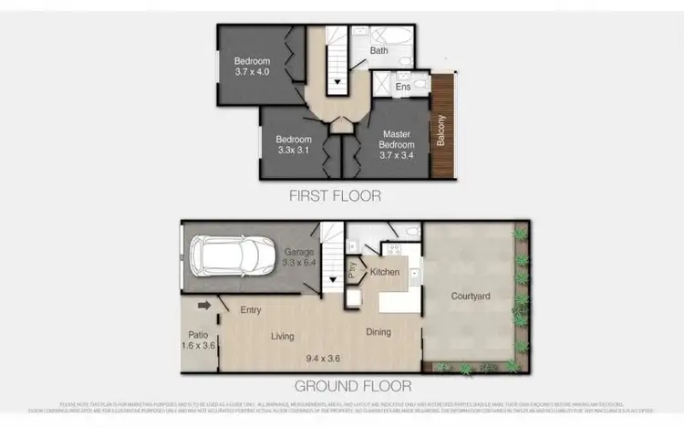 Floorplan of Homely townhouse listing, 47/63-67 Bowen Street, Capalaba QLD 4157