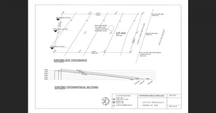 Floorplan of Homely land listing, 28 Mistletoe Circuit, Karama NT 812