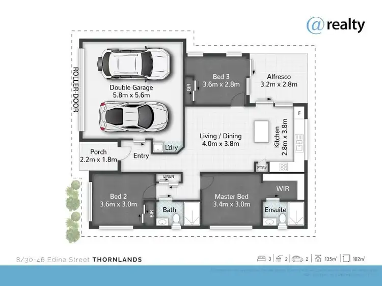 Floorplan of Homely villa listing, 8/30-46 Edina Street, Thornlands QLD 4164
