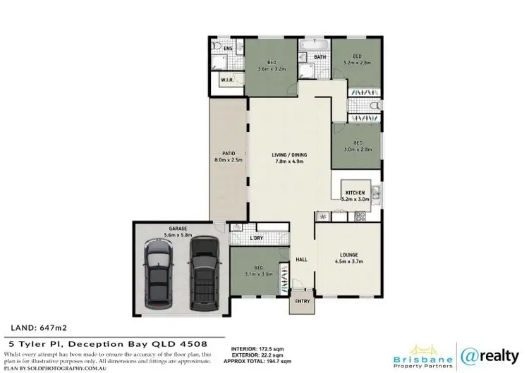 Floorplan of Homely house listing, 5 Tyler Place, Deception Bay QLD 4508