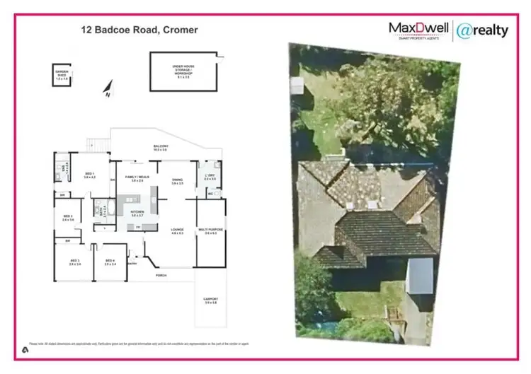 Floorplan of Homely house listing, 12 Badcoe Road, Cromer NSW 2099