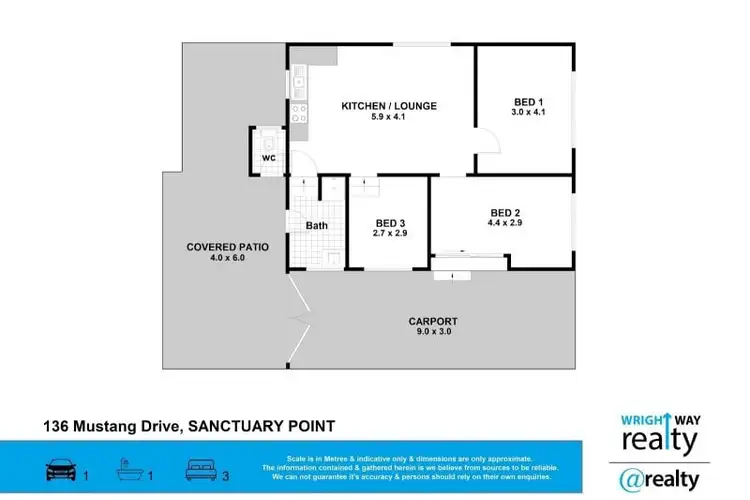 Floorplan of Homely house listing, 136 Mustang Drive, Sanctuary Point NSW 2540