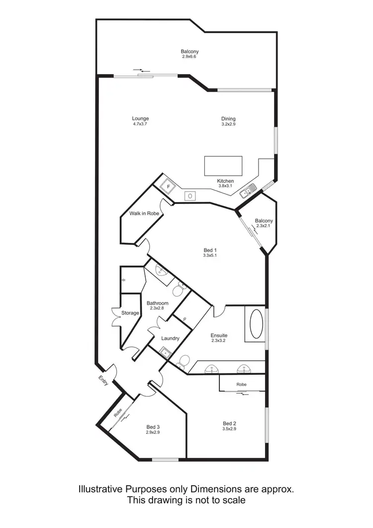 Floorplan of Homely unit listing, 6/73 Sims Esplanade, Yorkeys Knob QLD 4878