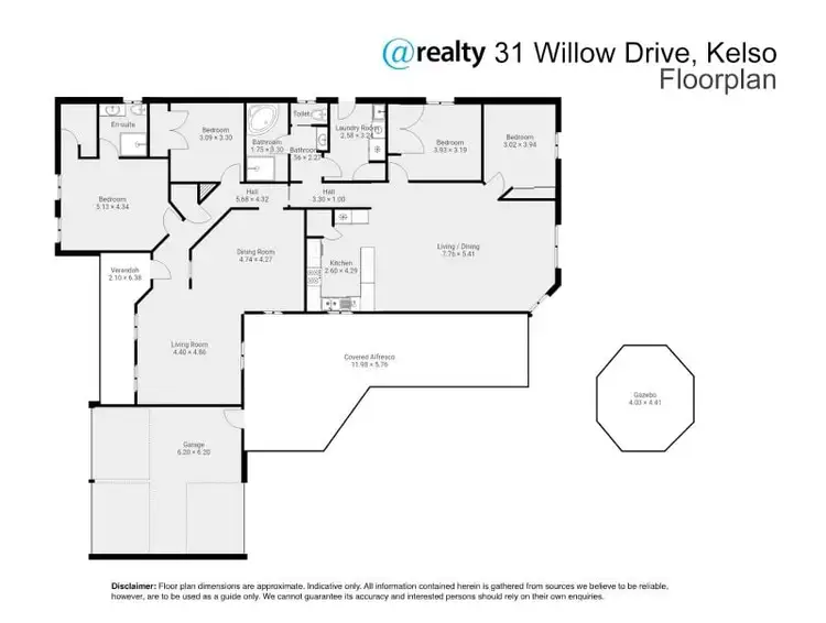 Floorplan of Homely house listing, 31 Willow Drive, Kelso NSW 2795