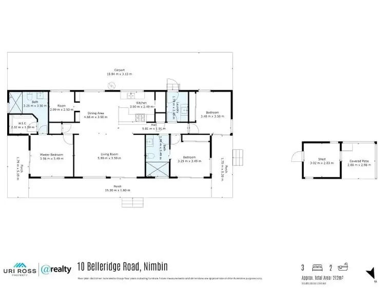 Floorplan of Homely house listing, 10 Belleridge Road, Nimbin NSW 2480