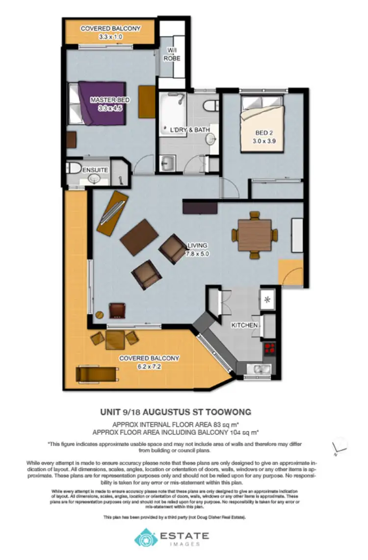 Floorplan of Homely unit listing, 9/18 Augustus Street, Toowong QLD 4066