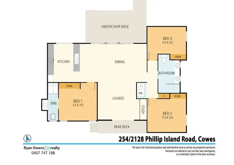 Floorplan of Homely villa listing, 254/2128 Phillip Island Road, Cowes VIC 3922