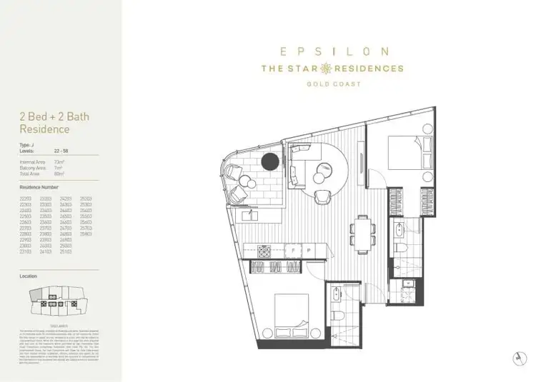 Floorplan of Homely unit listing, 5503/16 Casino Drive, Broadbeach QLD 4218